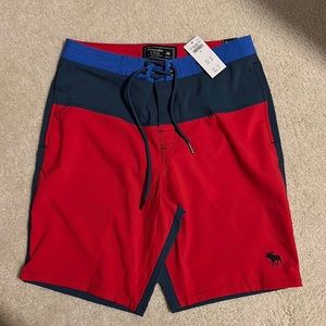 NEW. Men’s Abercrombie Board Swim shorts. Stretch. Waist 28.